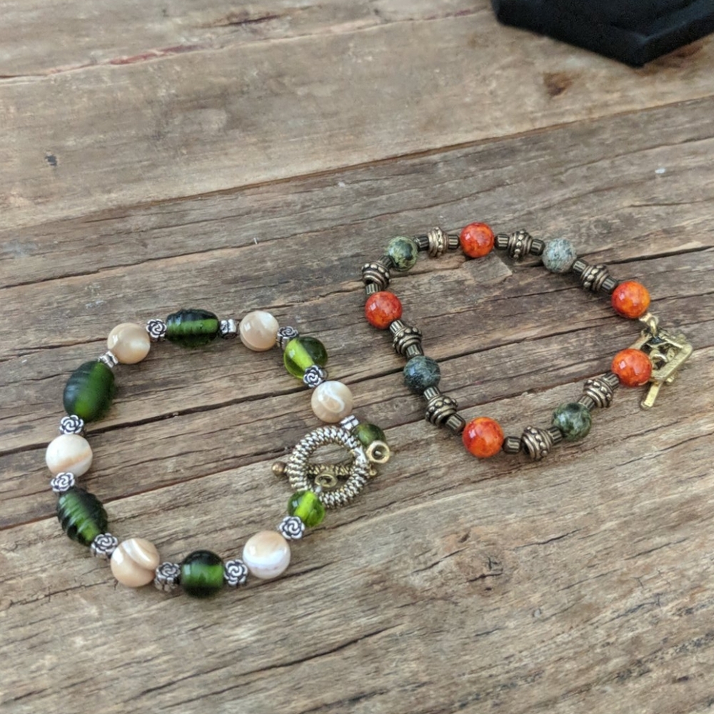 Earthbound lot of two bracelets
